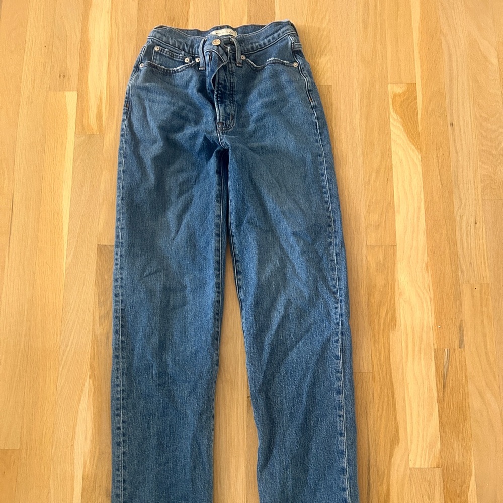 Madewell Blue Straight Leg Jeans